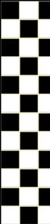 Dollhouse Miniature Floor Tile, Black and White